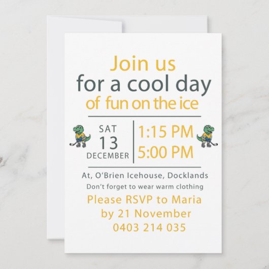 Sebastian Birthday 7th  Einladung (Rückseite)