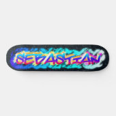 SEBASTIAN Customized Graffiti Skateboard (Horizontal)