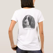 Sebastian, englischer SpringerSpaniel T-Shirt (Rückseite)