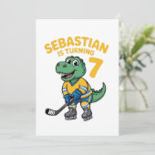Sebastian Geburtstag 7. Einladung (Stehend Vorderseite)