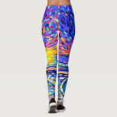 Sebastian Inlet Cotton Candy Sky Leggings (Rückseite)
