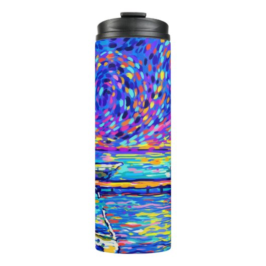 Sebastian Inlet Cotton Candy Sky Thermosbecher (Vorderseite)