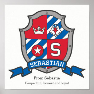 Sebastian Jungename Bedeutung Heraldik Schild Post