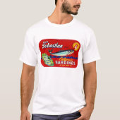 Sebastian-Sardine-Aufkleber T-Shirt (Vorderseite)
