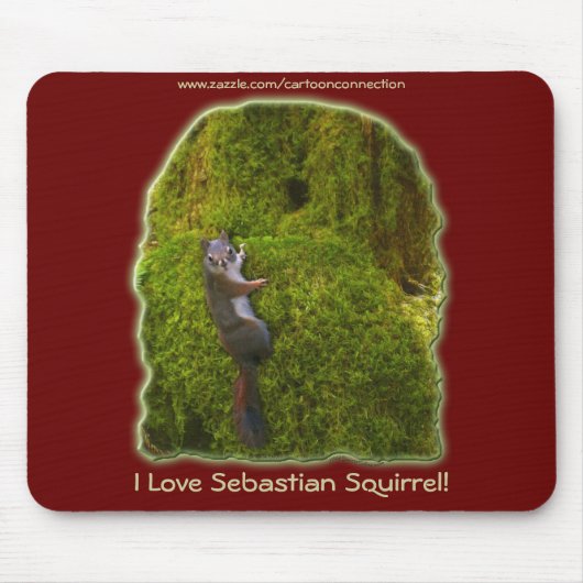 SEBASTIAN SQUIRREL KIDS Geschenke Mousepad (Vorne)