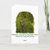 SEBASTIAN SQUIRREL-Mitteilungskarten Karte (Rückseite)