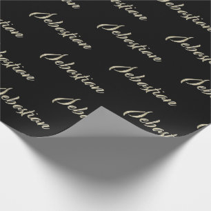Sebastian Vorname Name edles Geschenkpapier Papier