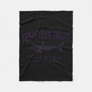 Sebastian-Zufluss Florida-Hai Vintage-Pflaume-Kuns Fleecedecke