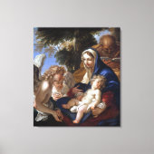 Sebastiano Ricci Die heilige Familie mit Engeln Leinwanddruck (Vorderseite)
