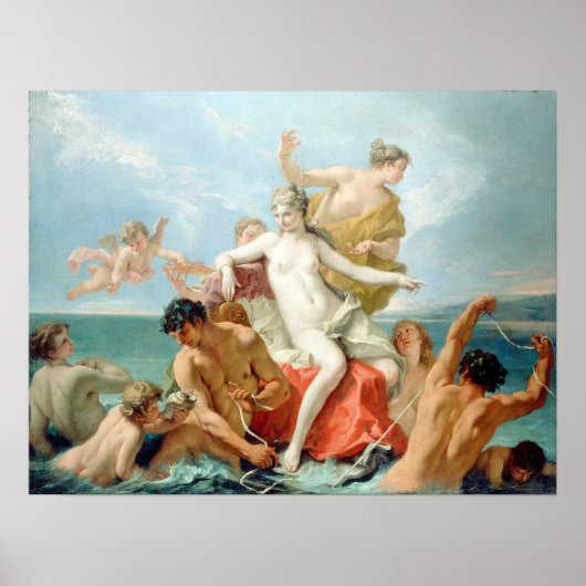 Sebastiano Ricci Triumph der Marine Venus Poster (Vorne)