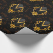 Sebastians Baroque Library Einzigartiger Chic Geschenkpapier (Ecke)