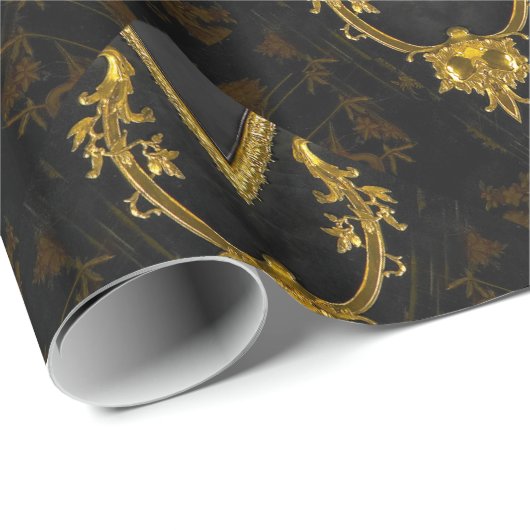 Sebastians Baroque Library Einzigartiger Chic Geschenkpapier (Rolleneckpunkt)