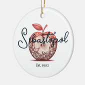 Sebastopol California Gravenstein Apple Fair Keramik Ornament (Links)