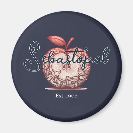 Sebastopol California Gravenstein Apple Fair Magnet (Vorne)