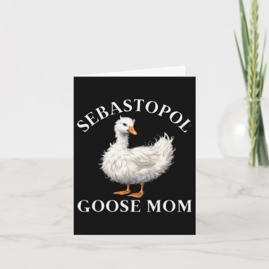Sebastopol Gänse-Mama Karte (Vorderseite)