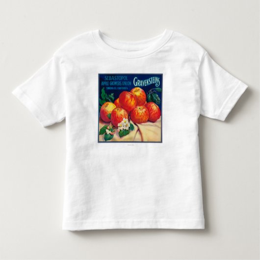 Sebastopol Gravensteins Apple LabelSonoma, CA Kleinkind T-shirt (Vorderseite)