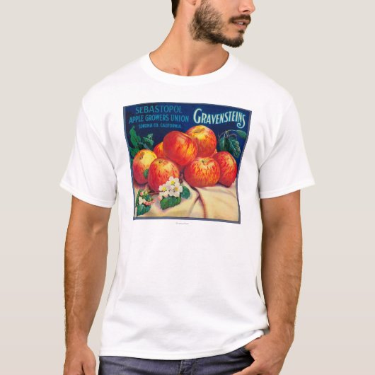 Sebastopol Gravensteins Apple LabelSonoma, CA T-Shirt (Vorderseite)