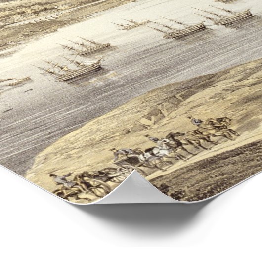 Sebastopol in all seiner Herrlichkeit, 1848, gravi Poster (Ecke)