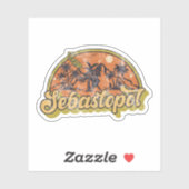 Sebastopol, Kalifornien Aufkleber (Blatt)