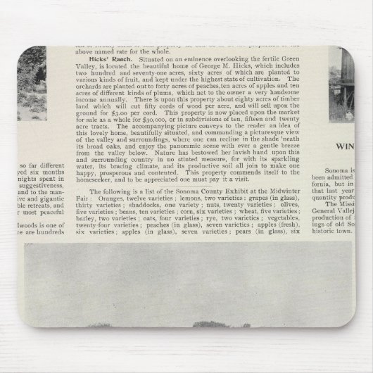 Sebastopol, Kalifornien Mousepad (Vorne)