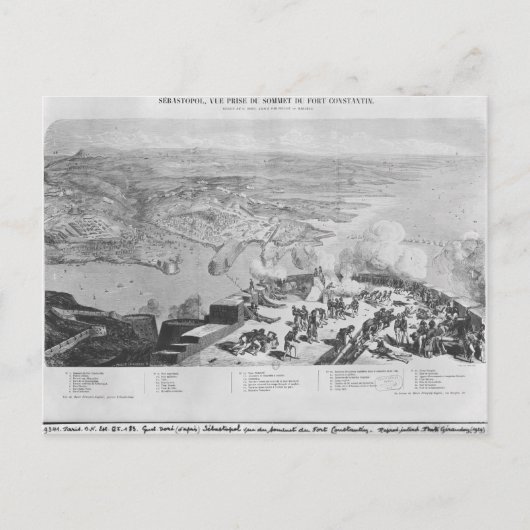 Sebastopol von Fort Constantin Postkarte (Vorderseite)
