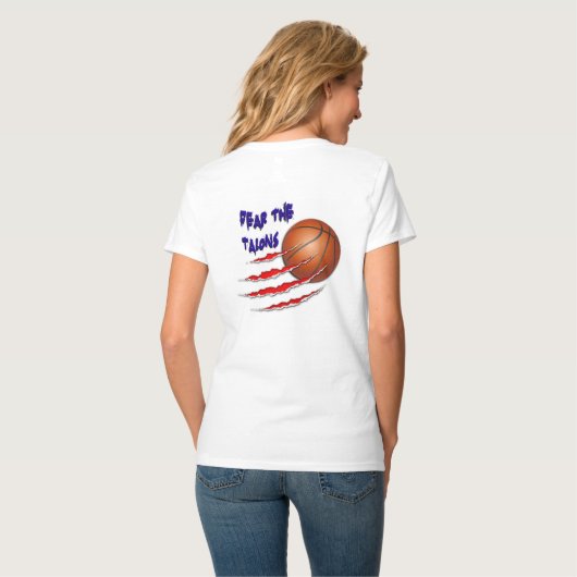 SEBC Furcht der Talons-Dame V-Hals T - Shirt (Rückseite Vollansicht)