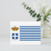 Seborga Flag Postkarte (Stehend Vorderseite)