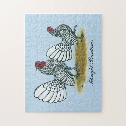Sebright Bantams: Silber Puzzle (Vertikal)