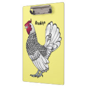 Sebright chicken cartoon illustration klemmbrett (Links)