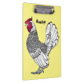 Sebright chicken cartoon illustration klemmbrett (Rechts)