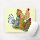 Sebright Hahn-Zusammenstellung Mousepad (Mit Mouse)