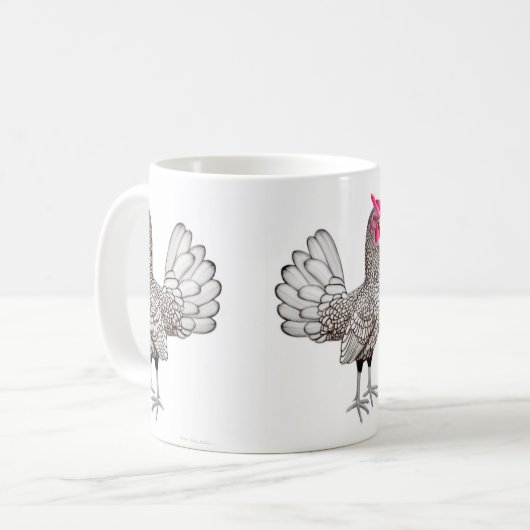 Sebright kleine Hahn-Tasse Kaffeetasse (Vorderseite Links)