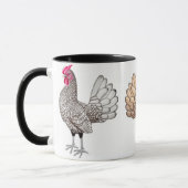 Sebright kleine Huhn-Wecker-Tasse Tasse (Links)