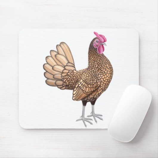 Sebright kleiner Hahn Mousepad (Mit Mouse)