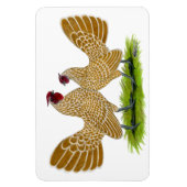 Sebrights Buff Laced Magnet (Vertikal)