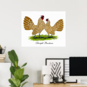 Sebrights Buff Laced Poster (Heimbüro)