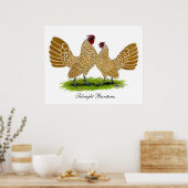 Sebrights Buff Laced Poster (Küche)