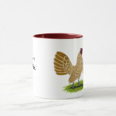 Sebrights Buff Laced Tasse (Zentrum)