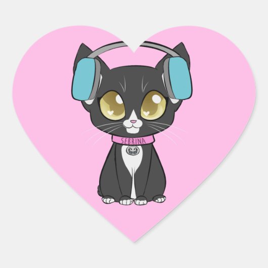 Sebrina Classic Heart Sticker (Vorderseite)