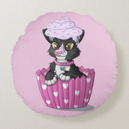 Sebrina rundes Wurfs-Kissen (16") Rundes Kissen