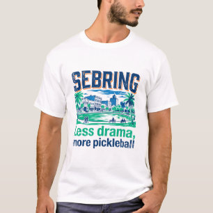 Sebring Florida Downtown Plaza Pickleball Leben T-Shirt