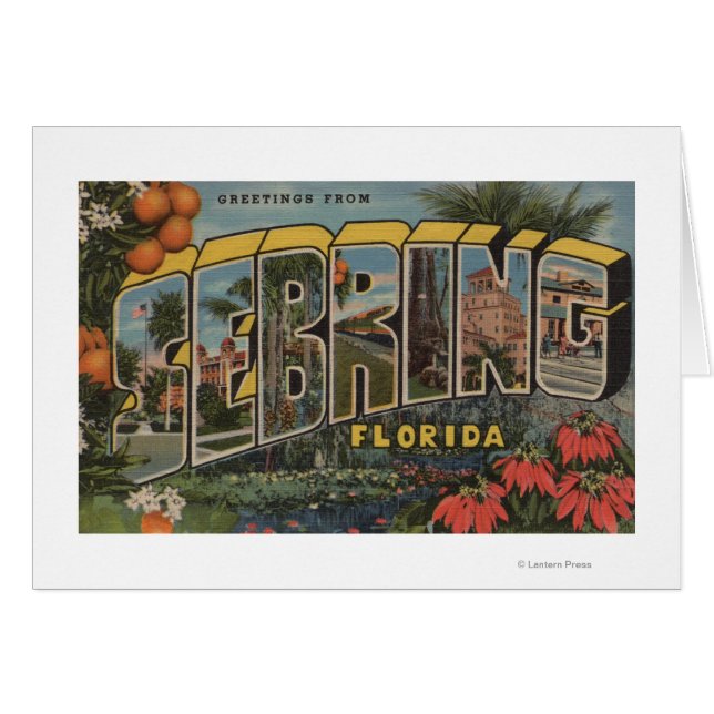 Sebring, Florida - Große Buchstabenszenen (Vorderseite (Horizontal))