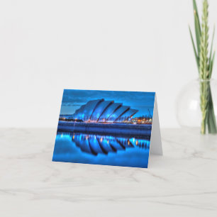 SEC Armadillo, Glasgow, Schottland Grußkarte Karte