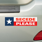 Secede, bitte autoaufkleber (Auf Auto)