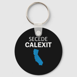 Secede Calexit T Shirt (politisches T-Shirt) Schlüsselanhänger