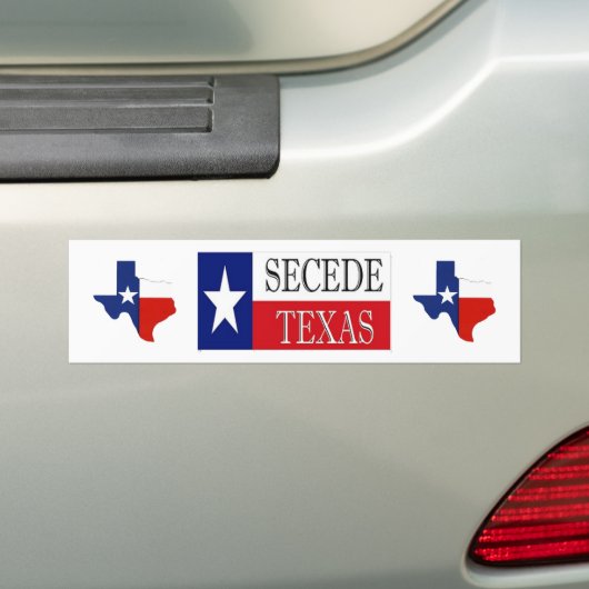 Secede Texas 2 Autoaufkleber (Auf Auto)