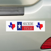 Secede Texas Autoaufkleber (Auf Auto)