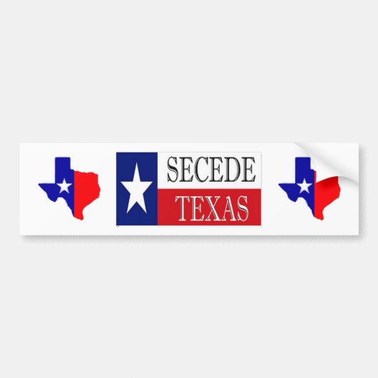 Secede Texas Autoaufkleber (Vorne)