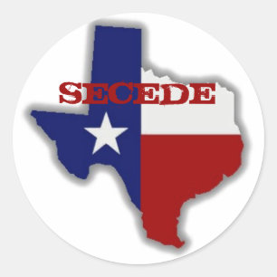 Secede Texas Runder Aufkleber