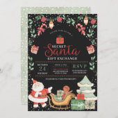 Secenter Weihnachtsgeschenk-Austausch Einladung (Vorne/Hinten)